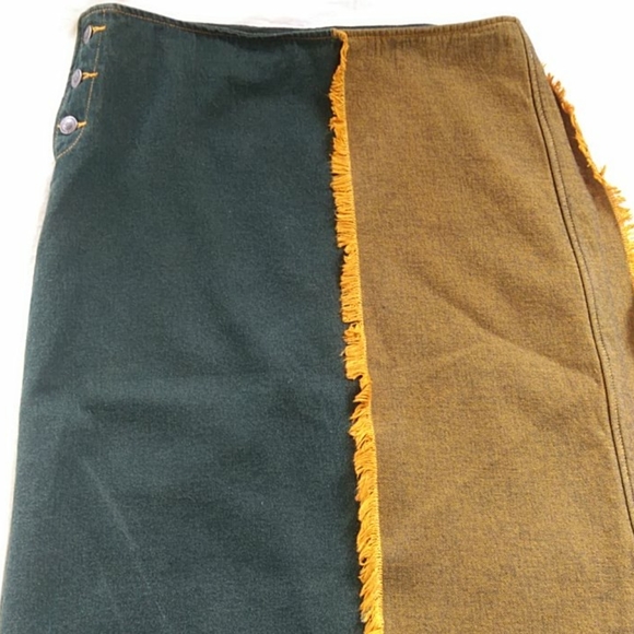 Private Circle Denim Fringe Jean Skirt 9 Junior - Picture 14 of 16